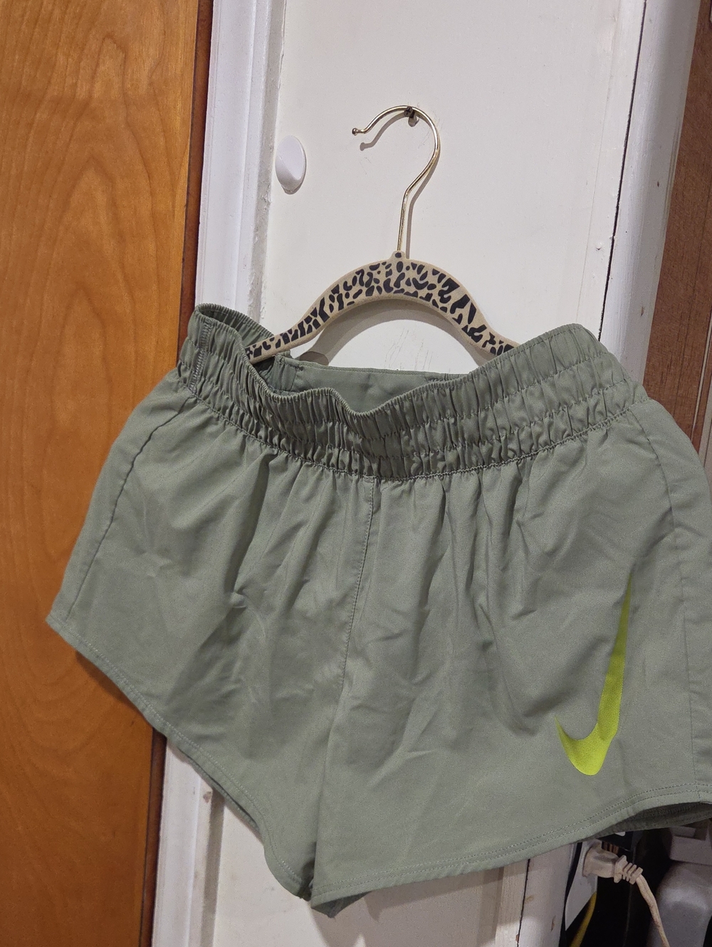 Nike Women's Olive Green Athletic Shorts